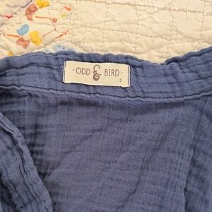 Odd Bird Blue Kardes Loungewear Top